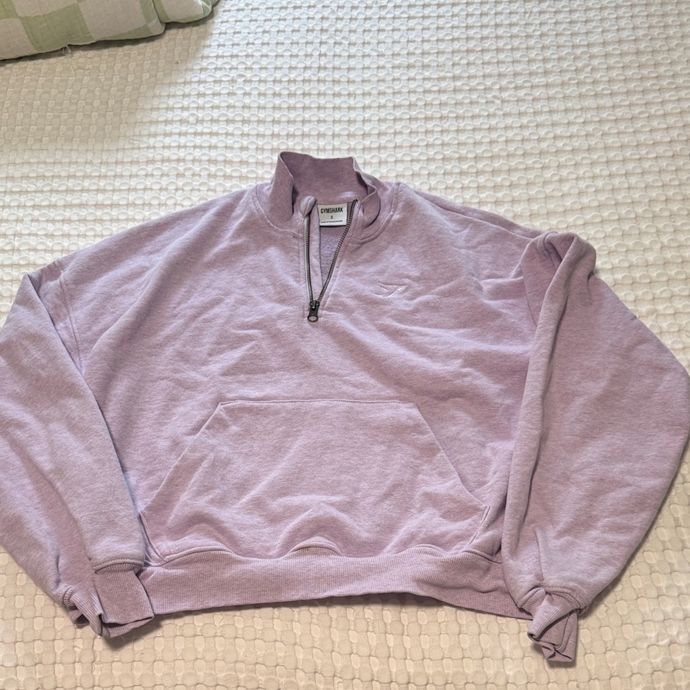 Gymshark Light Purple Quarter-Zip Hoodie